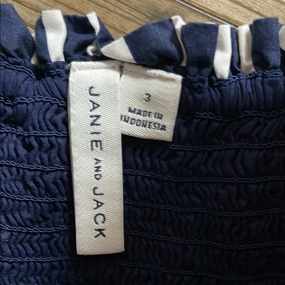 Janie and Jack Navy with White Accents - Picture 3 of 6